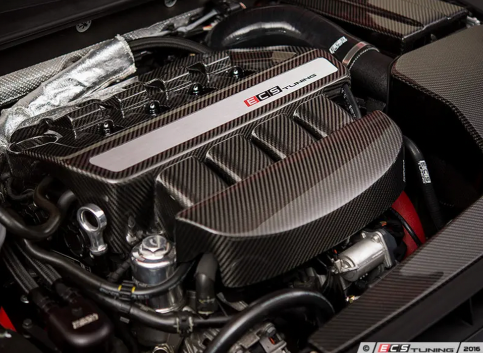 ECS Tuning Carbon Fibre Engine Cover MQB MK7 A3 S3 8V VAG Garage