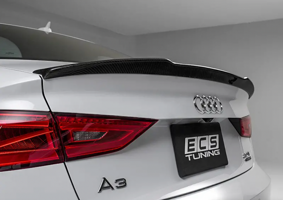 ECS Tuning Audi A3/S3/RS3 8V Sedan Ducktail Spoiler - Carbon Fibre
