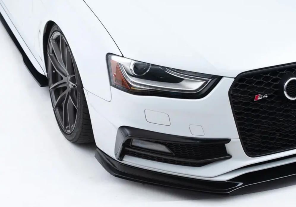 Audi B8.5 S4 / A4 S-Line Facelift Front Lip - Gloss Black