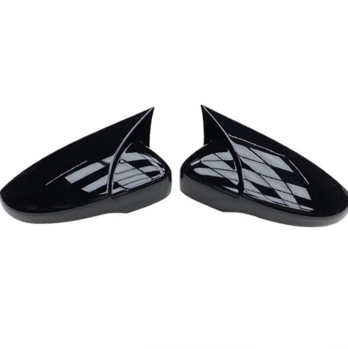 Gloss Black Replacement Mirror Covers Scirocco Edged Design