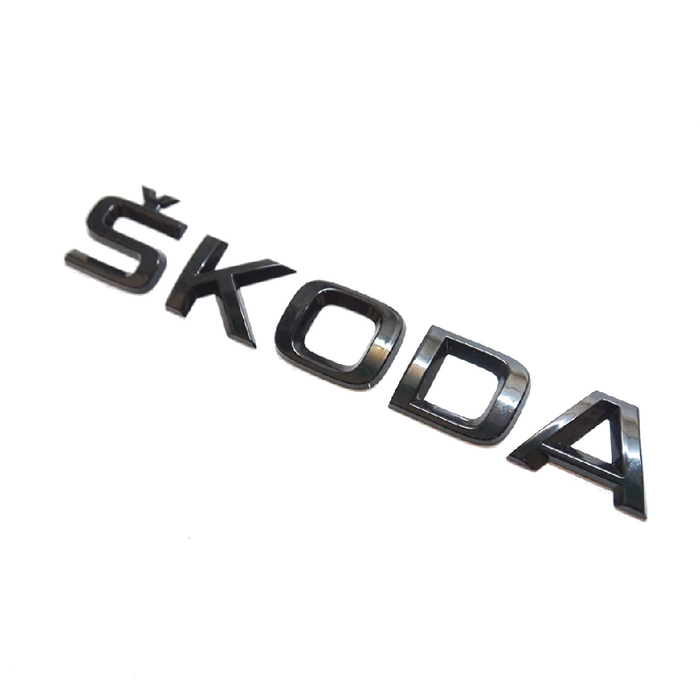 Genuine Skoda Rear Emblem Badge ´SKODA´ - Monte Carlo Black Version 5JA853687-F9R
