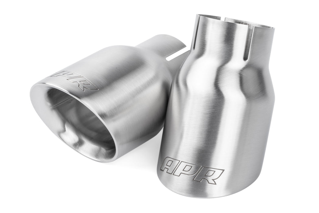 APR Double-Walled Exhaust Tips 4" - Brushed Silver